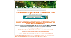 Desktop Screenshot of bursagameonline.com